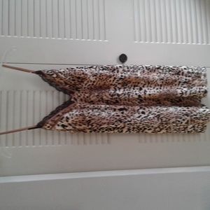 Womens Studio Donatella Lepopard Print Night Gown